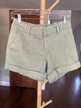 Dear John Hampton Short Sage Green Cuffed Chino Shorts Size 28